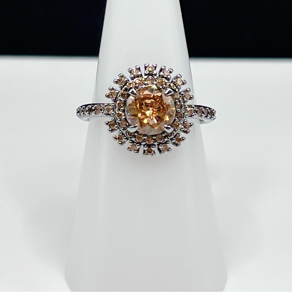 Bomb party BP Ring She’s Fierce and Beautiful Smokey Topaz Hematite Size 7
